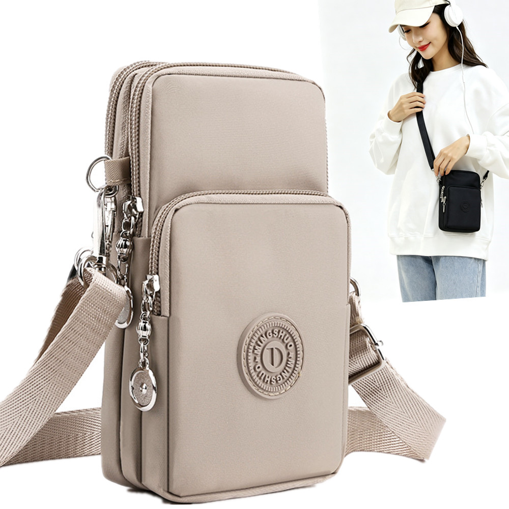 Phone Bag Crossbody - 携帯電話バッグ レディース クロスボディ オックスフォード生地 小型バッグ 縦型スタイル