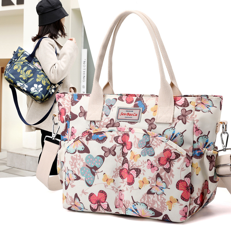Women'S Kipling Bags - 女性のバッグ 2023 新しいオックスフォード布バッグママのバッグハンドヘルドナイロンショルダーバッグクロスボディバッグ大容量ボルサスフェミニナス