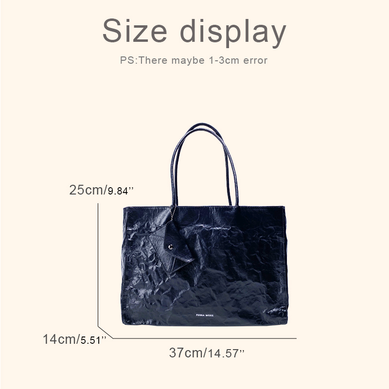 韓国カジュアルクラフト紙トートバッグ女性の高級デザイナーハン - Women Bags On Sale のレビューと価格