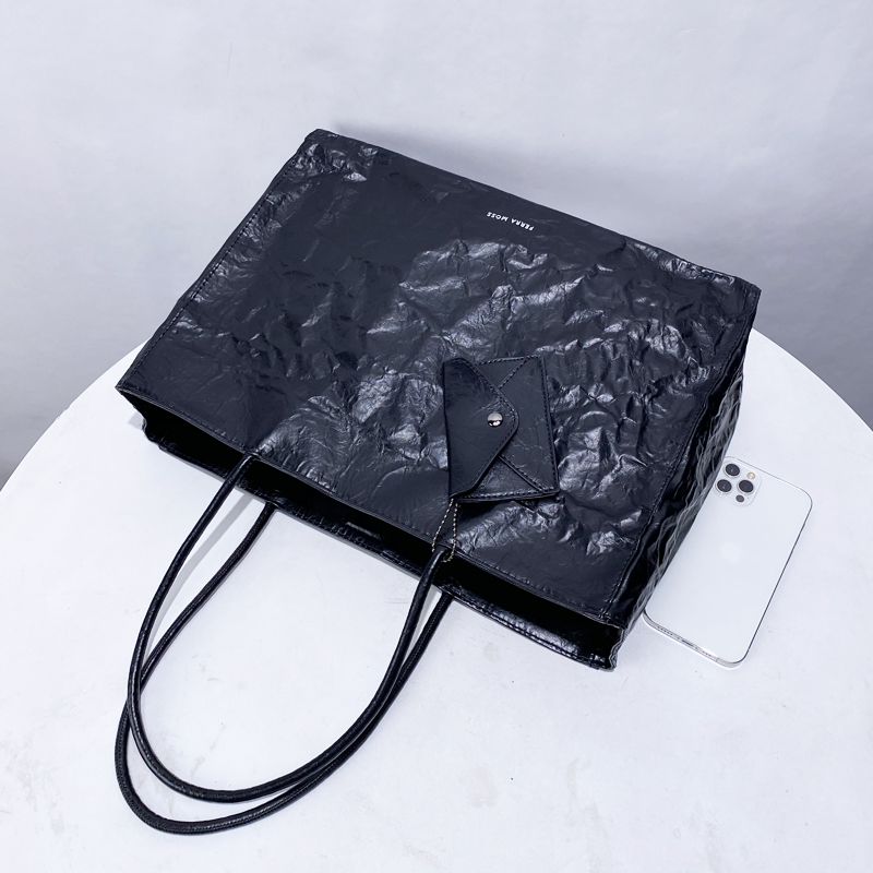 韓国カジュアルクラフト紙トートバッグ女性の高級デザイナーハン - Women Bags On Sale のレビューと価格