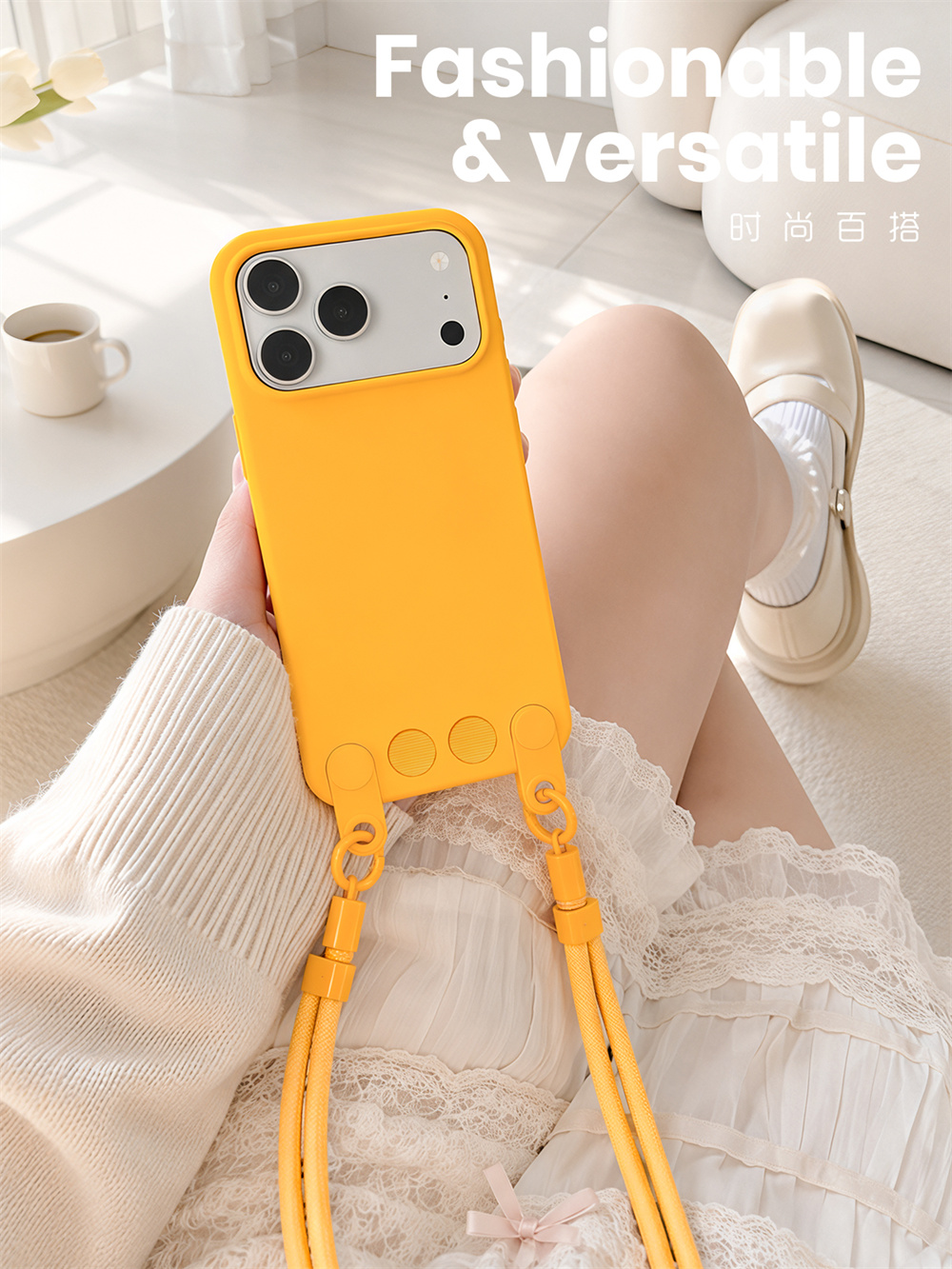 クロスボディランヤード付きマットリキッドシリコン製iPhon - Phone Bag Crossbody のレビューと価格