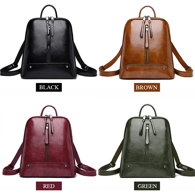 女性用レザーバックパック,ファッショナブルなトラベルショルダ - Women Bags Medium Size のレビューと価格