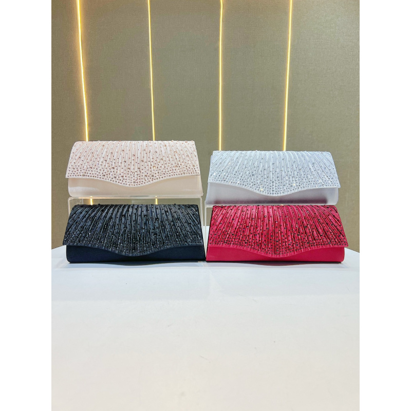 新しい高級ダイヤモンド装飾の女性用イブニングクラッチ、パーテ - Women Bags On Sale のレビューと価格