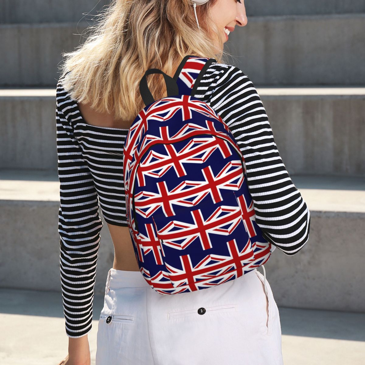 英国のユニオンジャック旗バックパックホットセールデイパック大 - Women Bags Uk Sale のレビューと価格