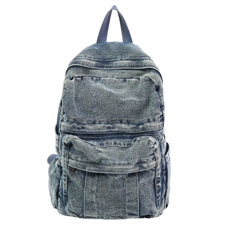 レトロデニムバックパック大容量男性と女性のアウトドアスポーツ - Women'S Kipling Bags のレビューと価格