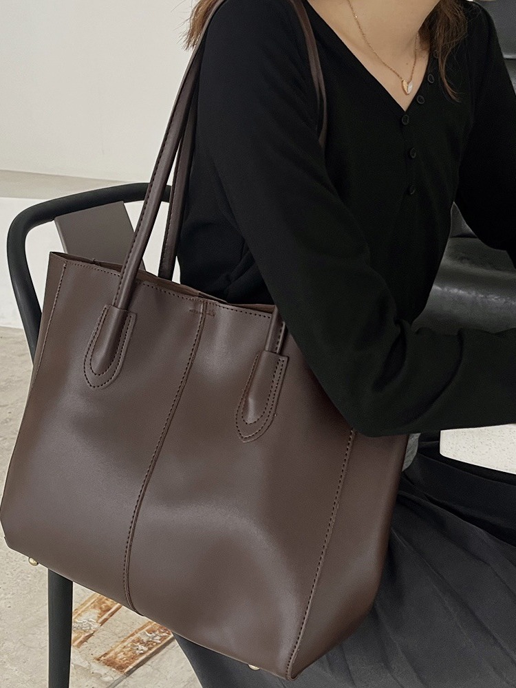 女性のための革のトートバッグ,良質,シンプル,大容量,正方形 - Women Bags On Sale のレビューと価格