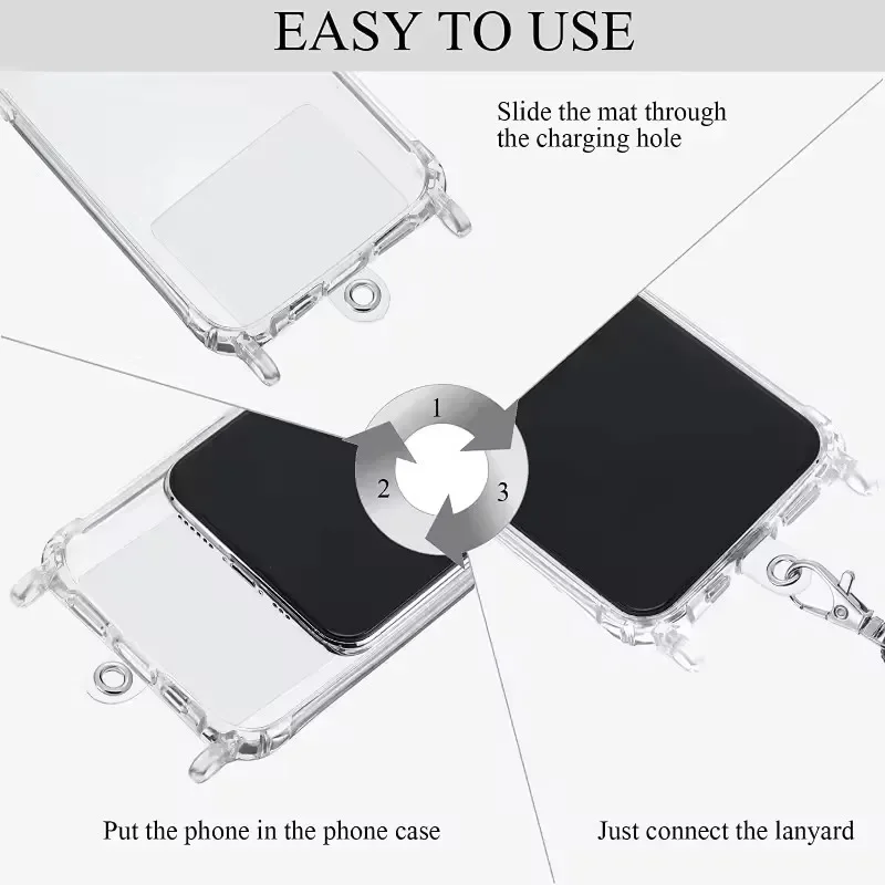 10/1個入り ユニバーサルフォンテザータブ プラスチック製 - Phone Bag Crossbody のレビューと価格