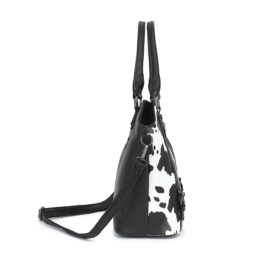 女性用PUレザートートバッグ,クラシックな牛柄のバッグ,大容 - Women Bags Medium Size のレビューと価格