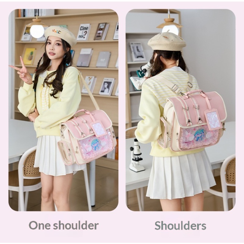 日本のランドセル青少年女子ハンドヘルドブックバッグかわいいバ - Women Bags Medium Size のレビューと価格
