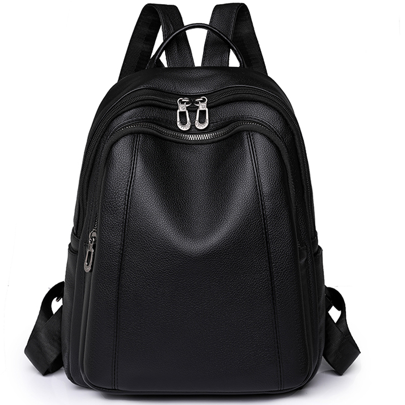 高品質の革のバックパック女性の大容量バックパック財布女性ヴィ - Women Bags Medium Size のレビューと価格