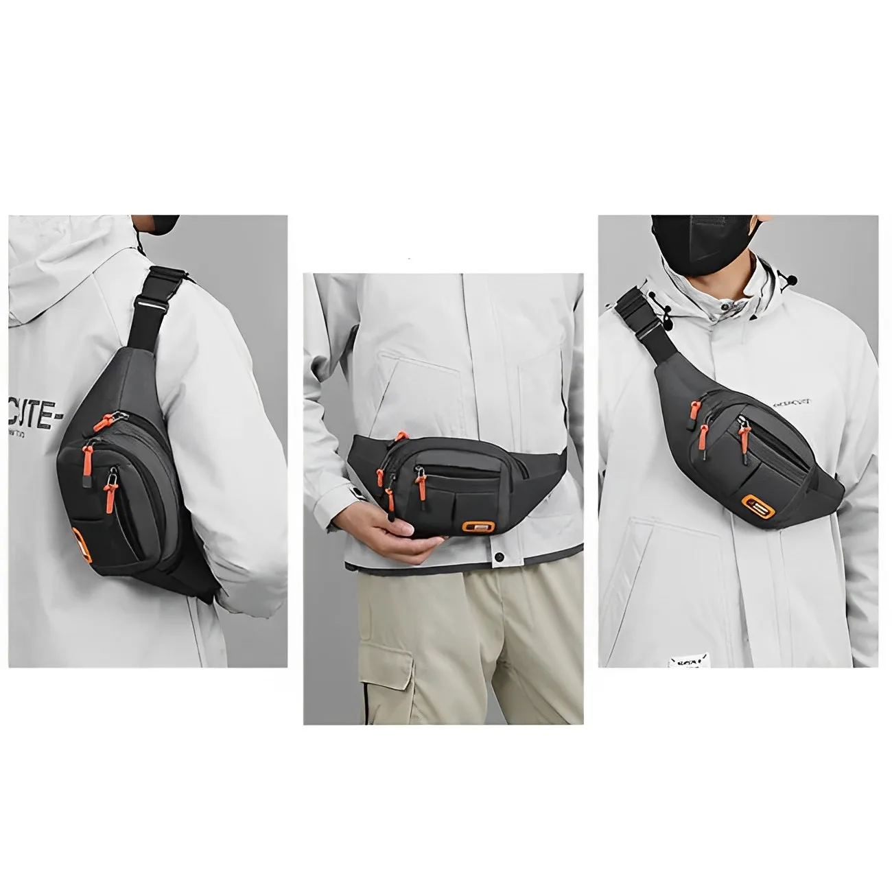 男性女性オックスフォード防水モバイルウエストバッグユニセック - Women Bags Medium Size のレビューと価格