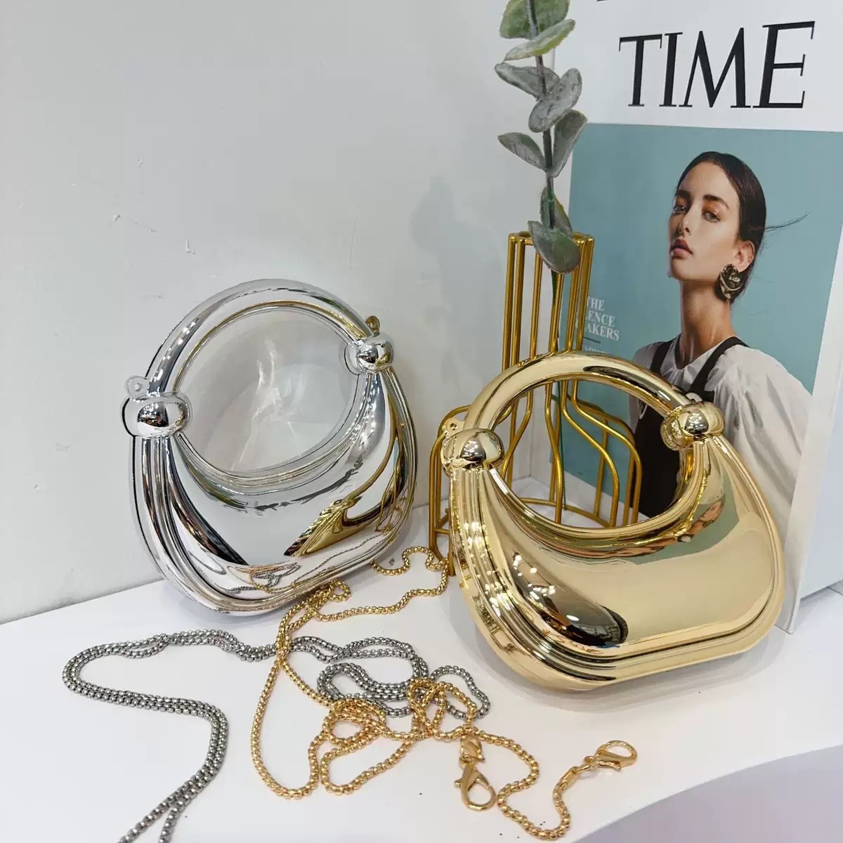 ミニゴールデンイブニングバッグ財布とハンドバッグ高級デザイナ - Women Bags On Sale のレビューと価格
