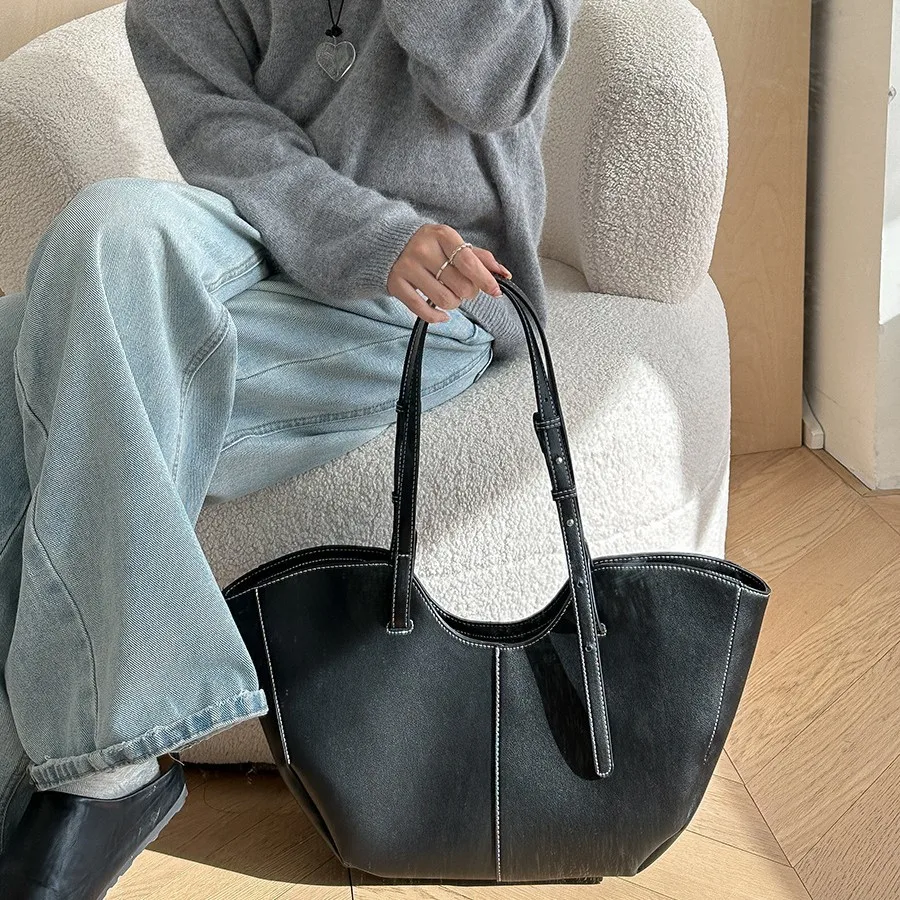 大容量の女性用ハンドバッグ,PUレザーのポータブルショッピン - Women Bags On Sale のレビューと価格