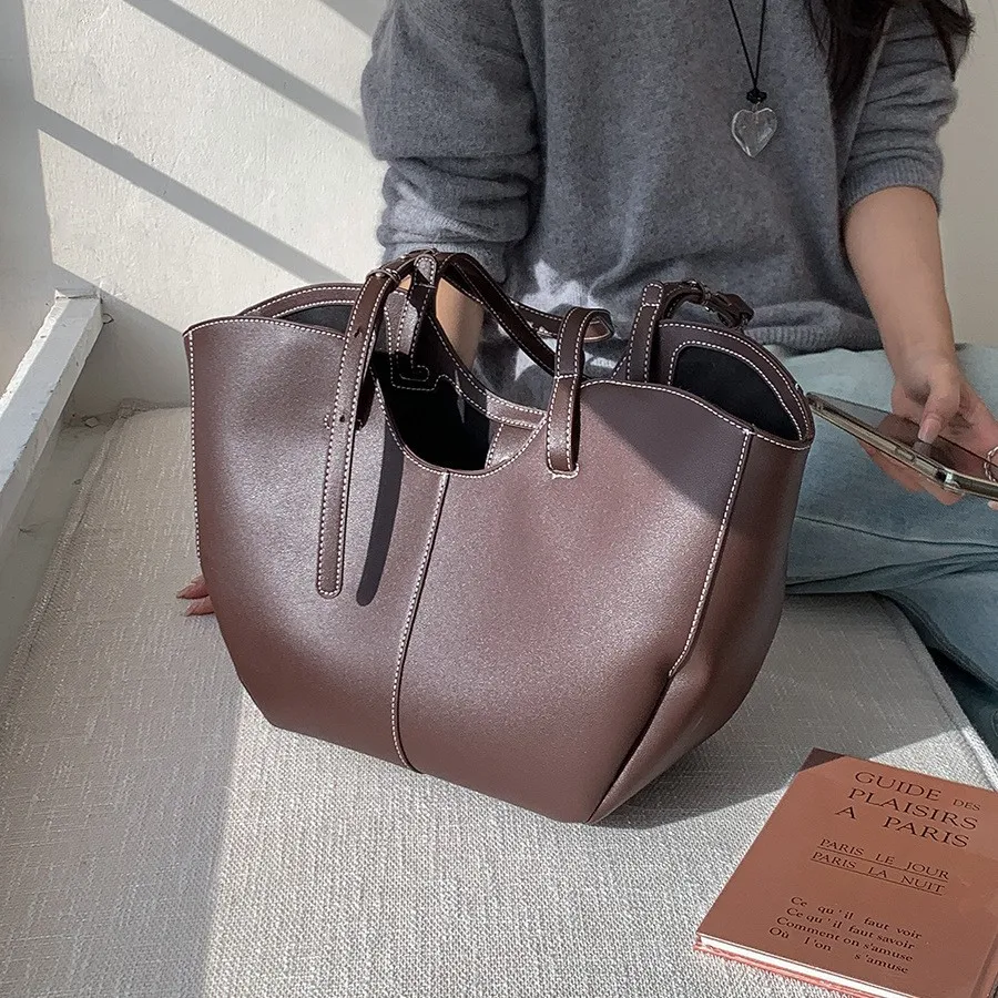大容量の女性用ハンドバッグ,PUレザーのポータブルショッピン - Women Bags On Sale のレビューと価格