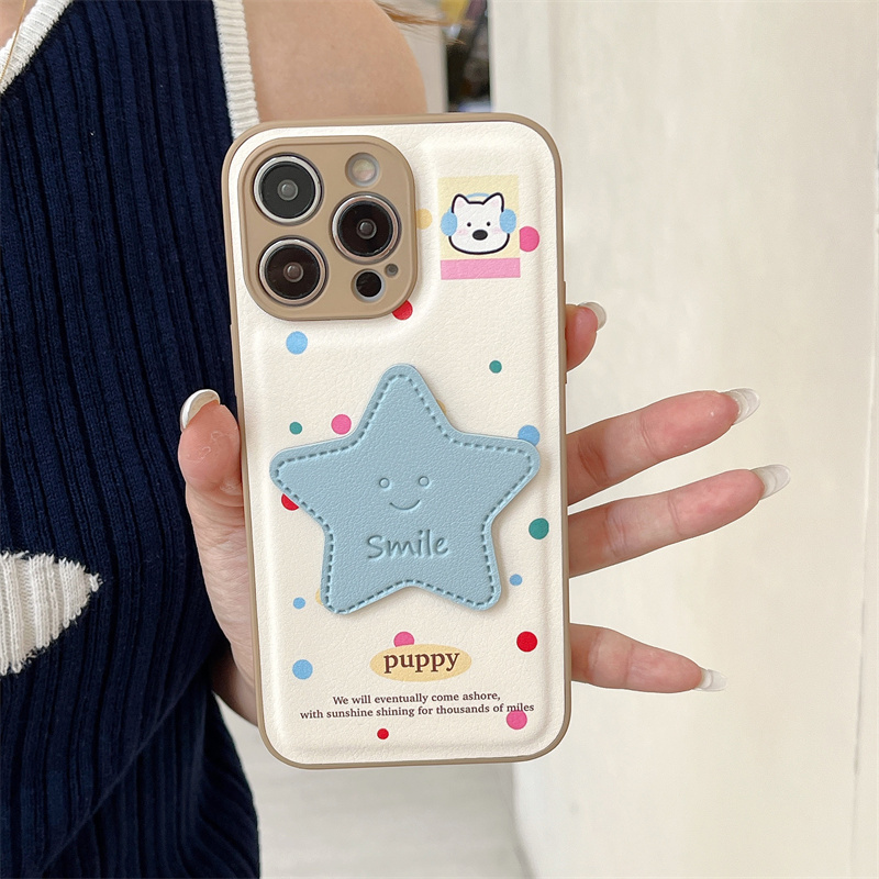 カラーポルカドットキュートスターフォンケース iPhone  - Phone Bag Crossbody のレビューと価格