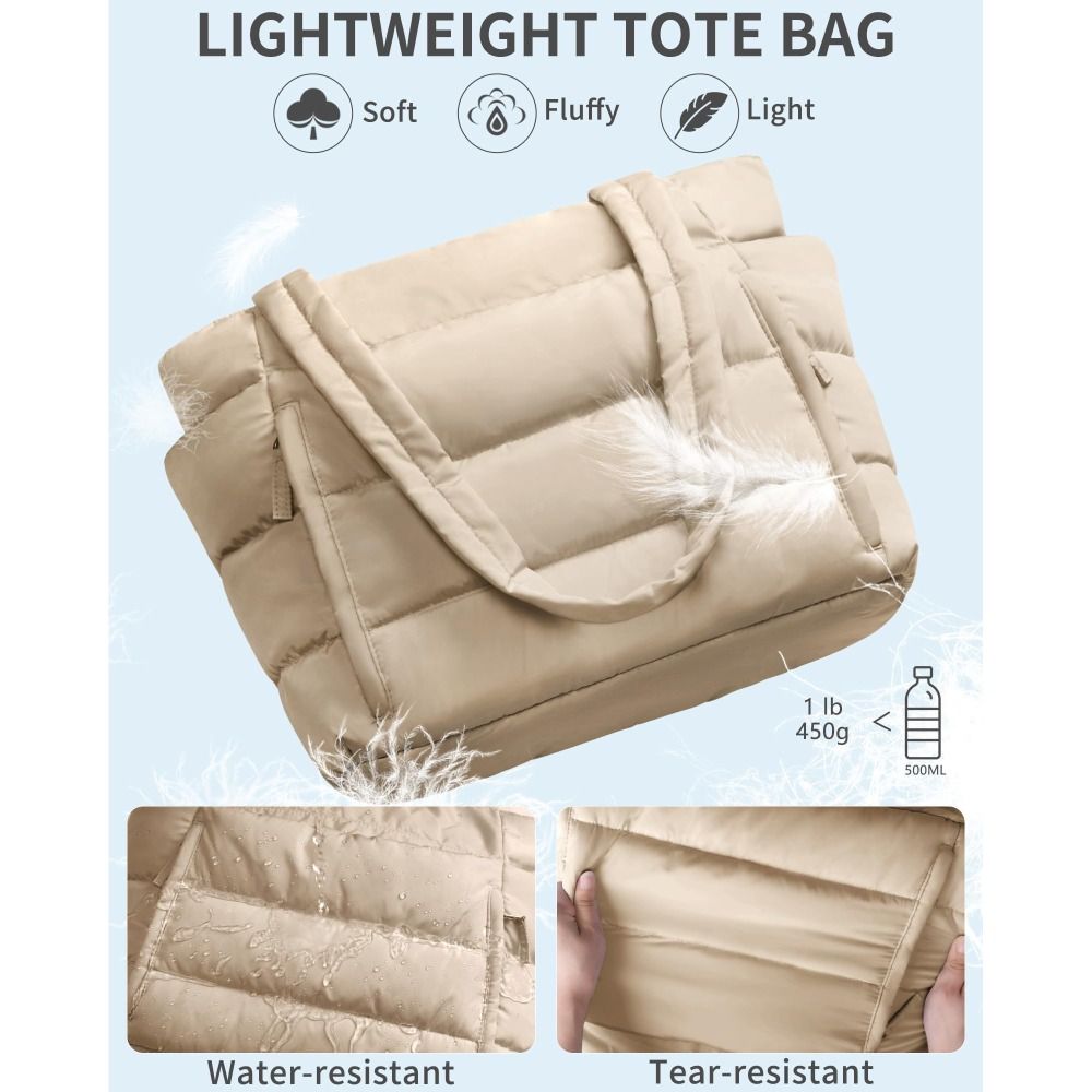 大容量パファートートバッグ 女性用 多ポケット コインケース - Women Bags Medium Size のレビューと価格