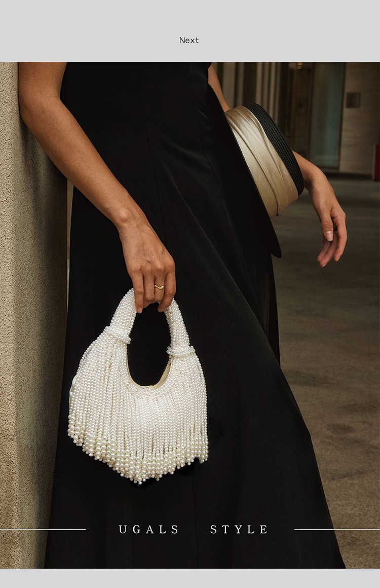 デザインハンドルパールイブニングクラッチバッグ、高級デザイナ - Women Bags On Sale のレビューと価格
