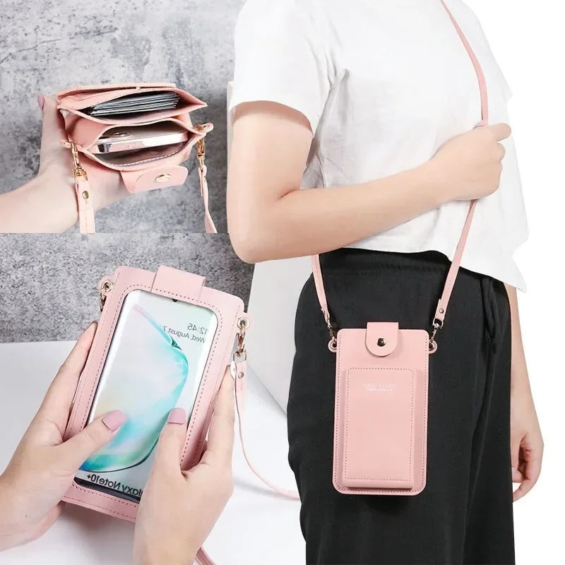 クロスボディ携帯電話バッグ女性女の子用ユニバーサル携帯電話オ - Phone Bag Crossbody のレビューと価格